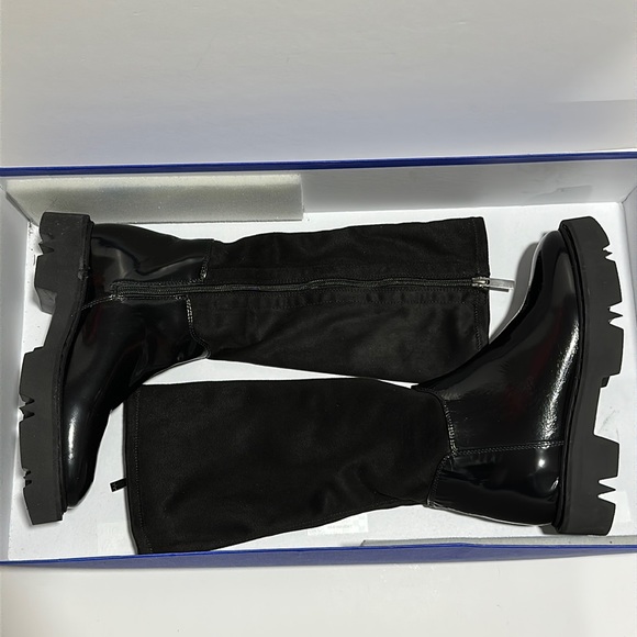 🔥🔥🔥NEW Aquatalia Hillaria Leather & Suede Knee High Boots - Picture 2 of 14